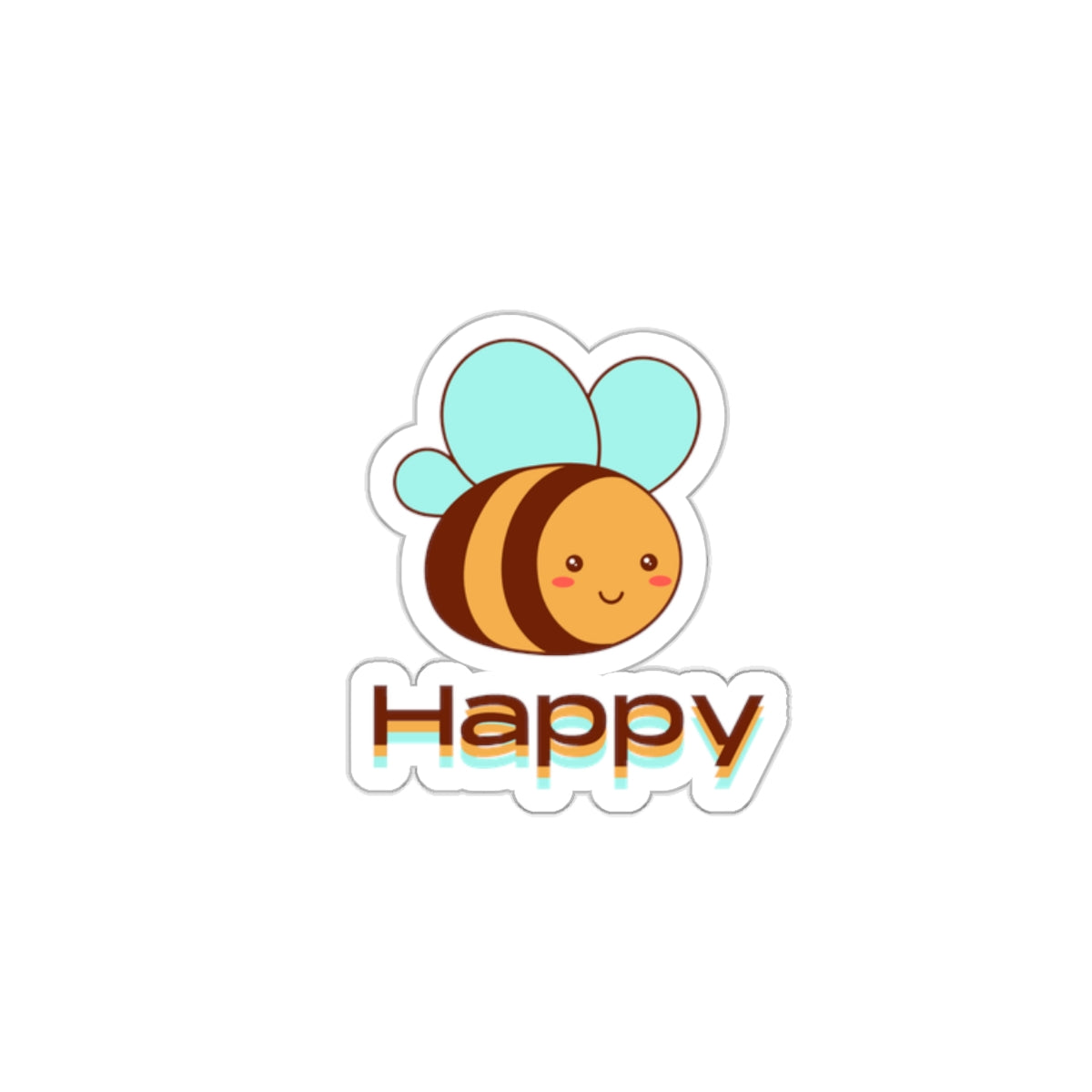Bee Happy Kiss-Cut Stickers