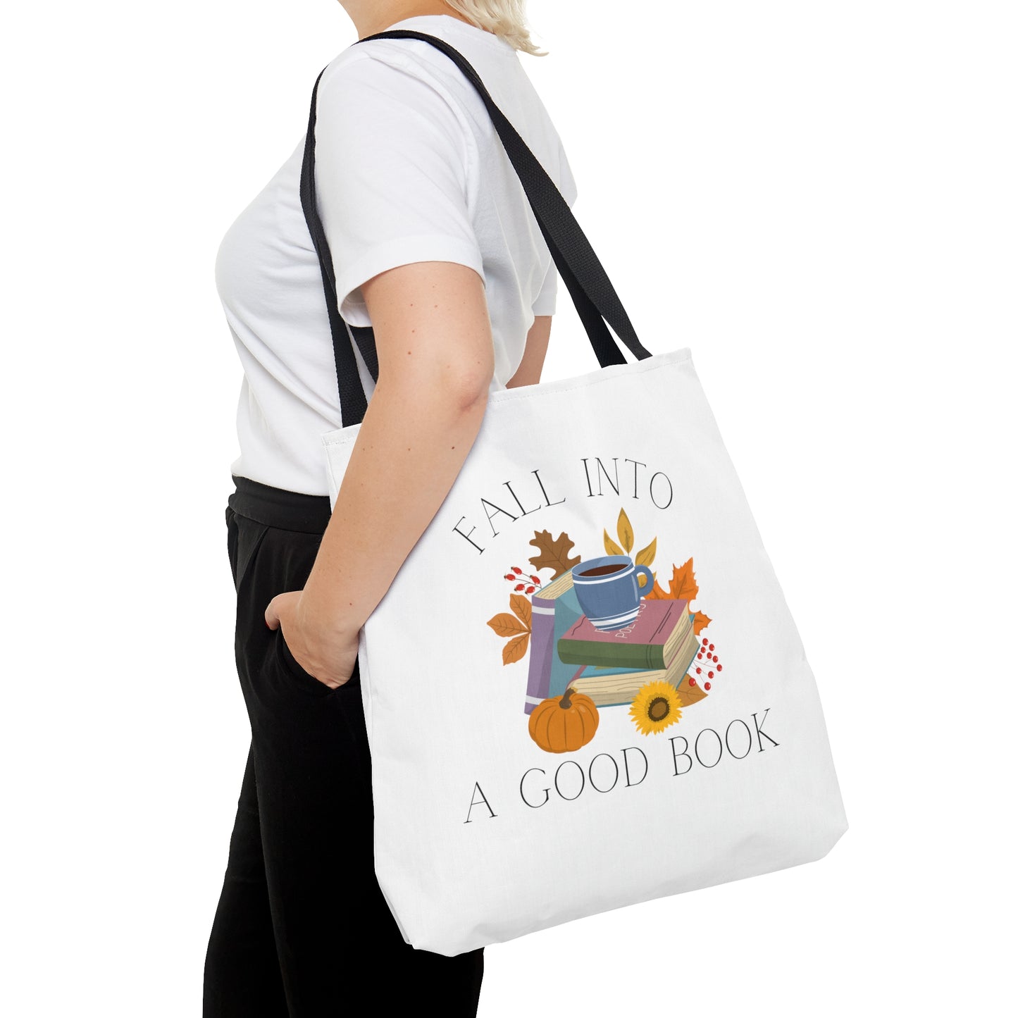 Fall Into A Good Book Tote Bag
