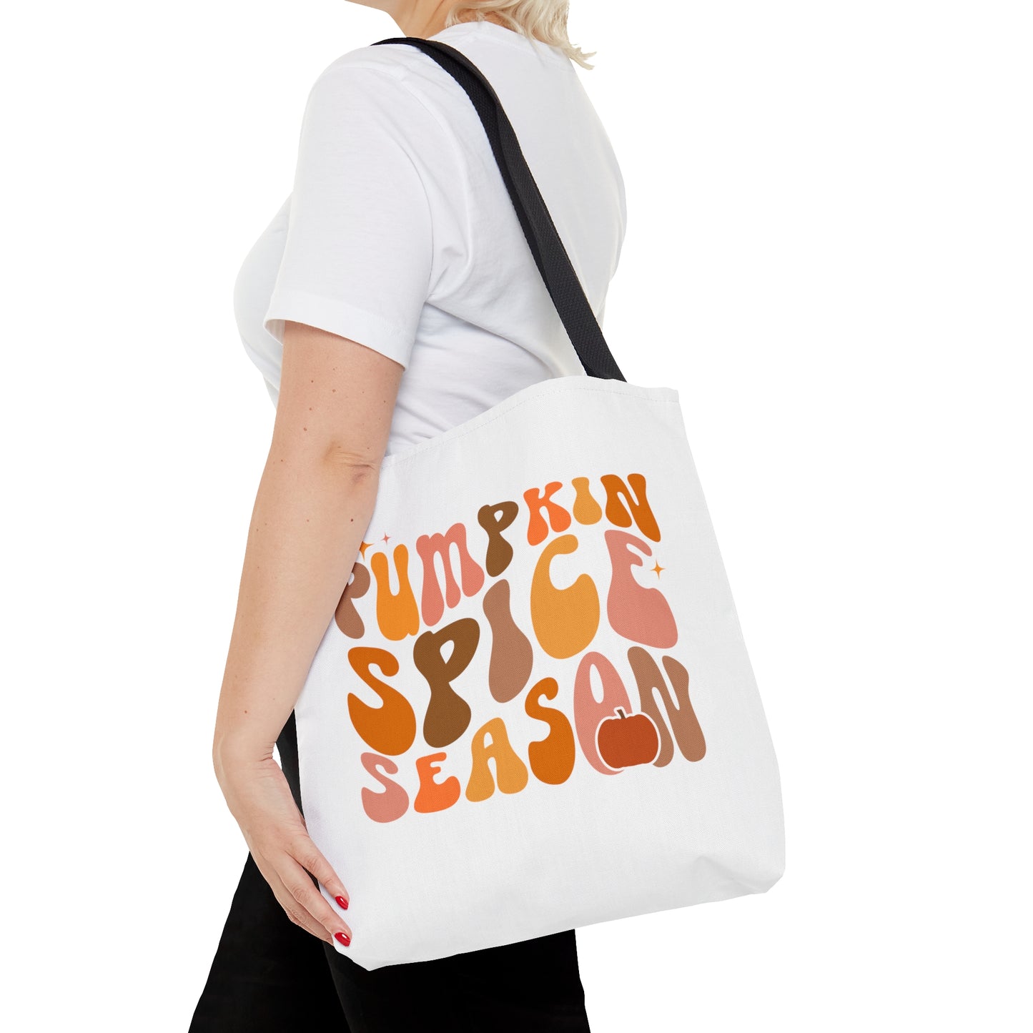 Pumpkin Spice Season Retro Tote Bag