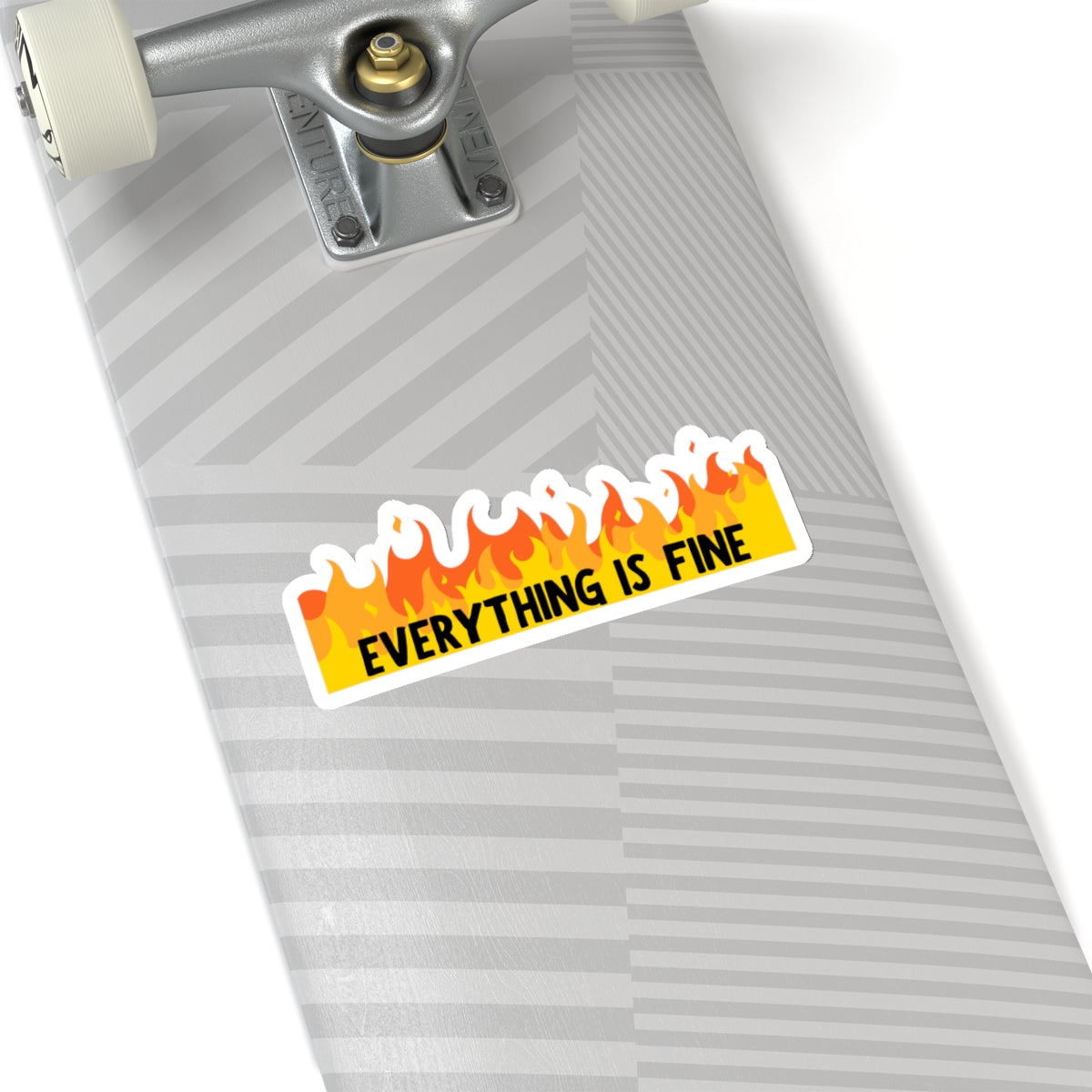 Everything is Fine Flame Kiss-Cut Stickers