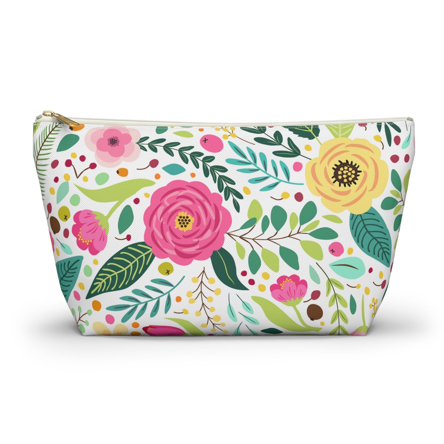 Bright Floral Accessory Pouch