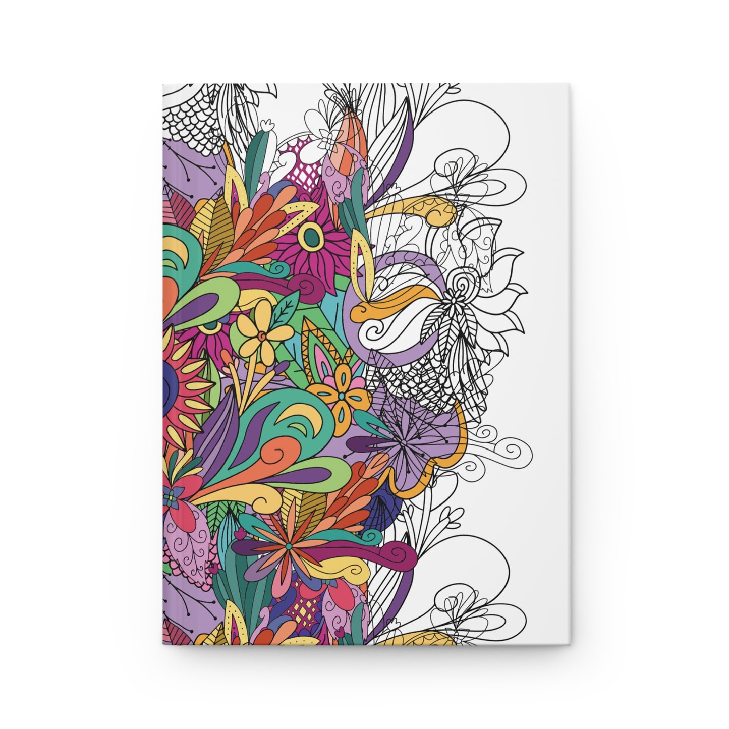 Floral Colorful Hardcover Journal Matte