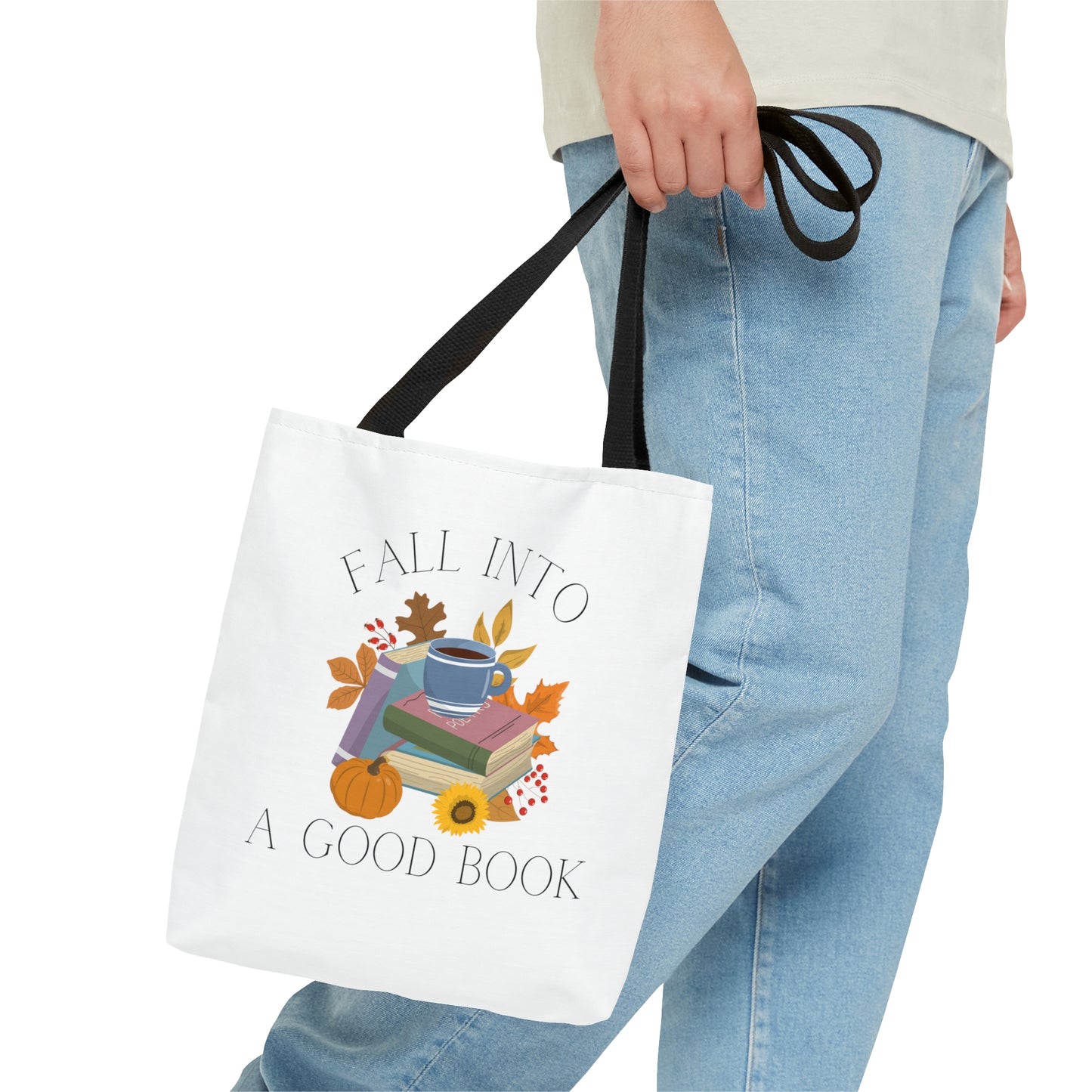 Fall Into A Good Book Tote Bag