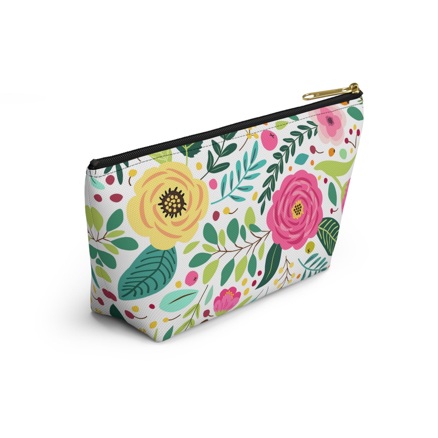 Bright Floral Accessory Pouch