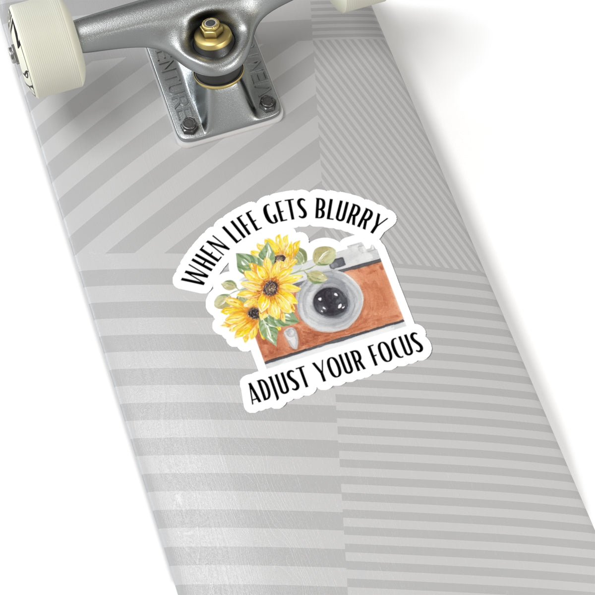 When Life Gets Blurry Adjust Your Focus Camera Sticker Kiss-Cut Stickers
