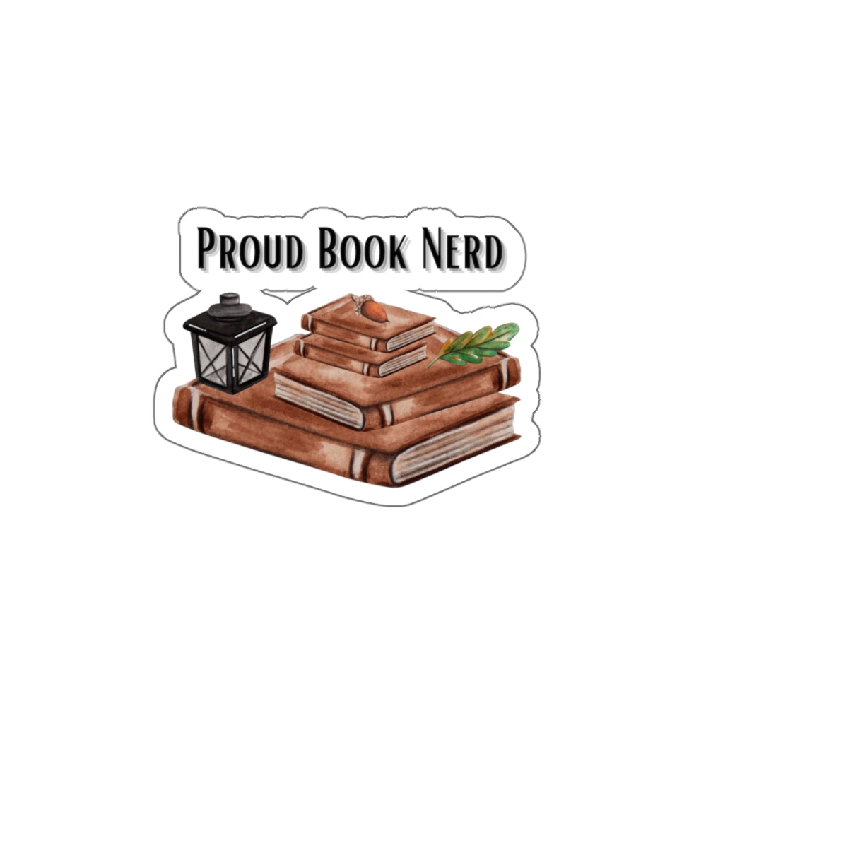 Proud Book Nerd Kiss-Cut Stickers