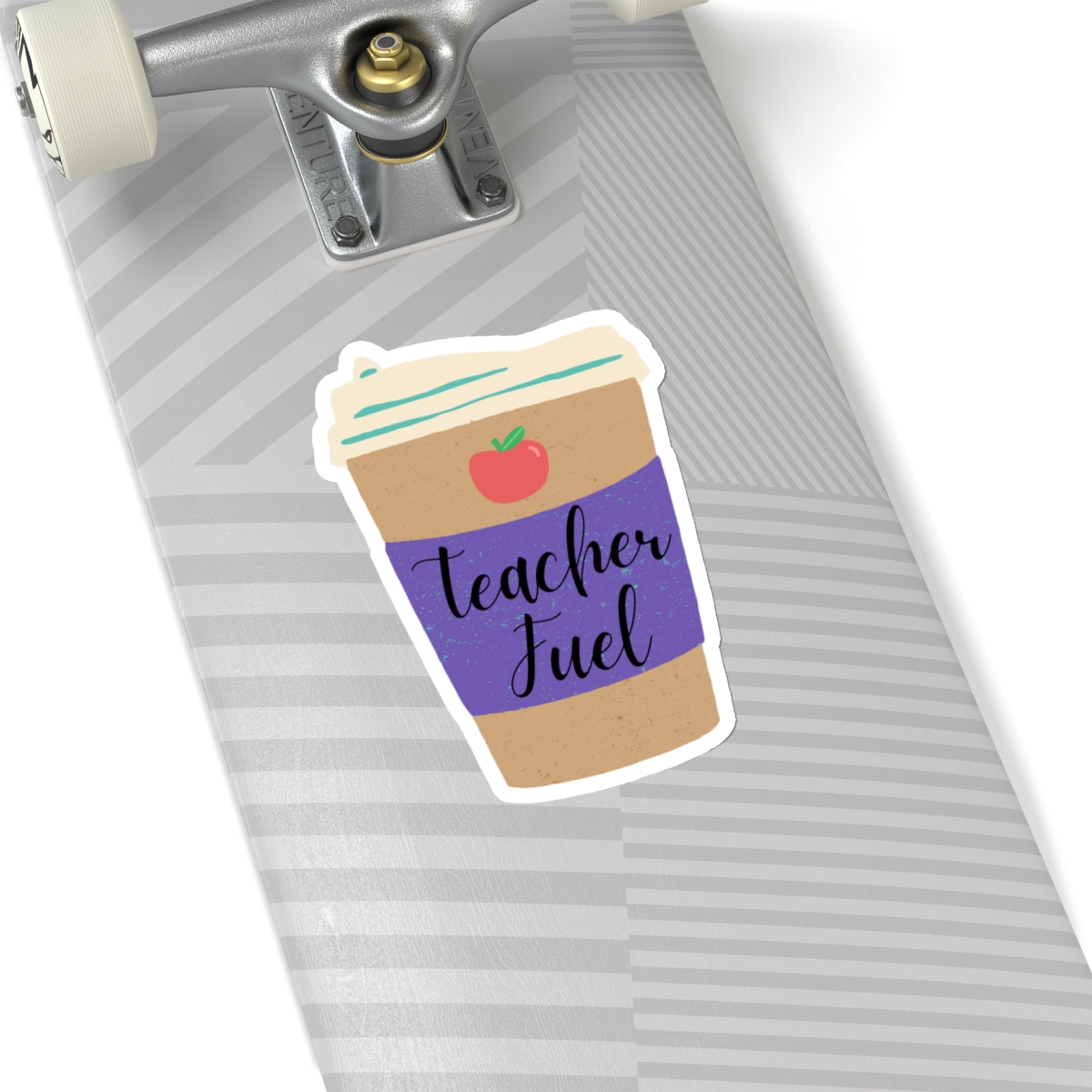 Teacher Fuel Coffee Cup Kiss-Cut Stickers