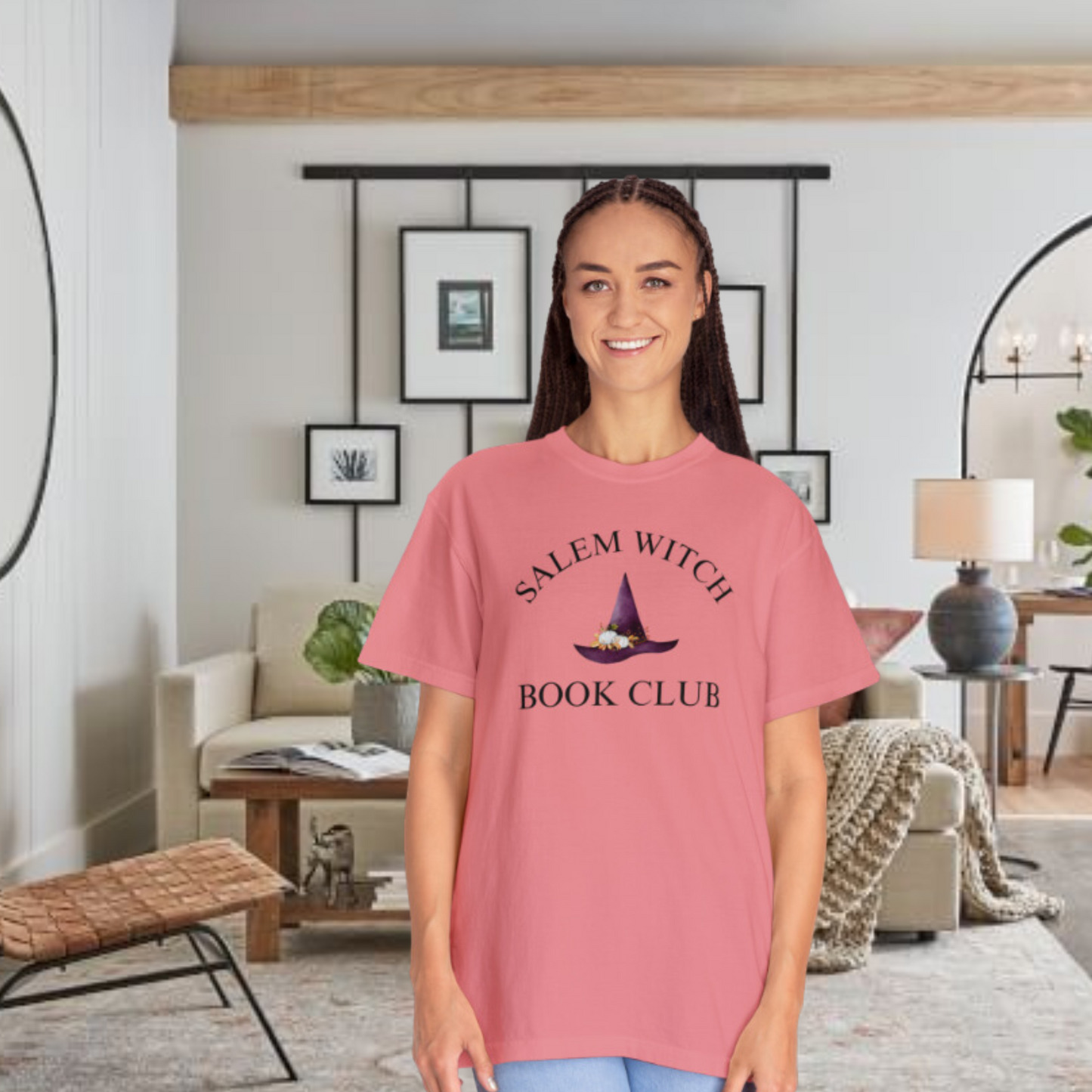 Salem Witch Book Club Comfort Color Unisex Garment-Dyed T-shirt