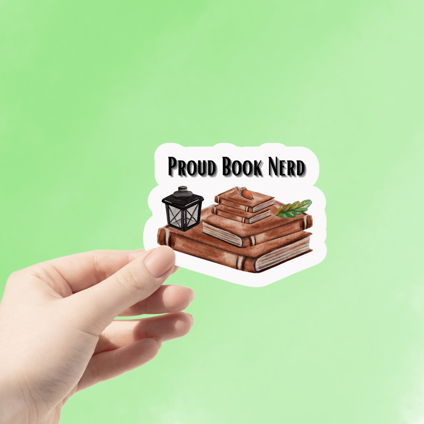 Proud Book Nerd Kiss-Cut Stickers