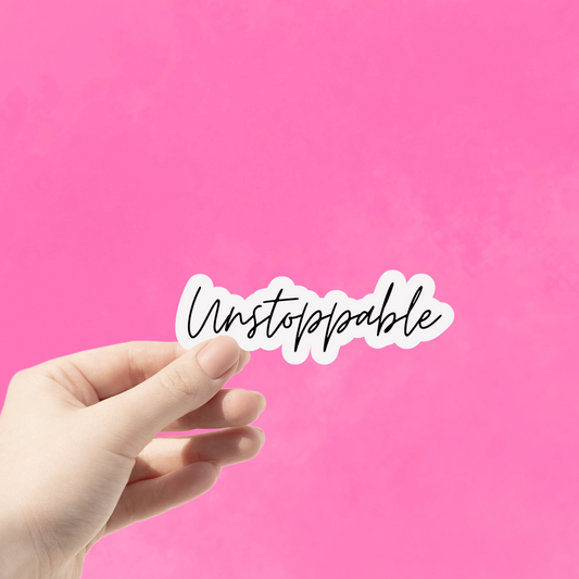 Unstoppable Kiss-Cut Sticker